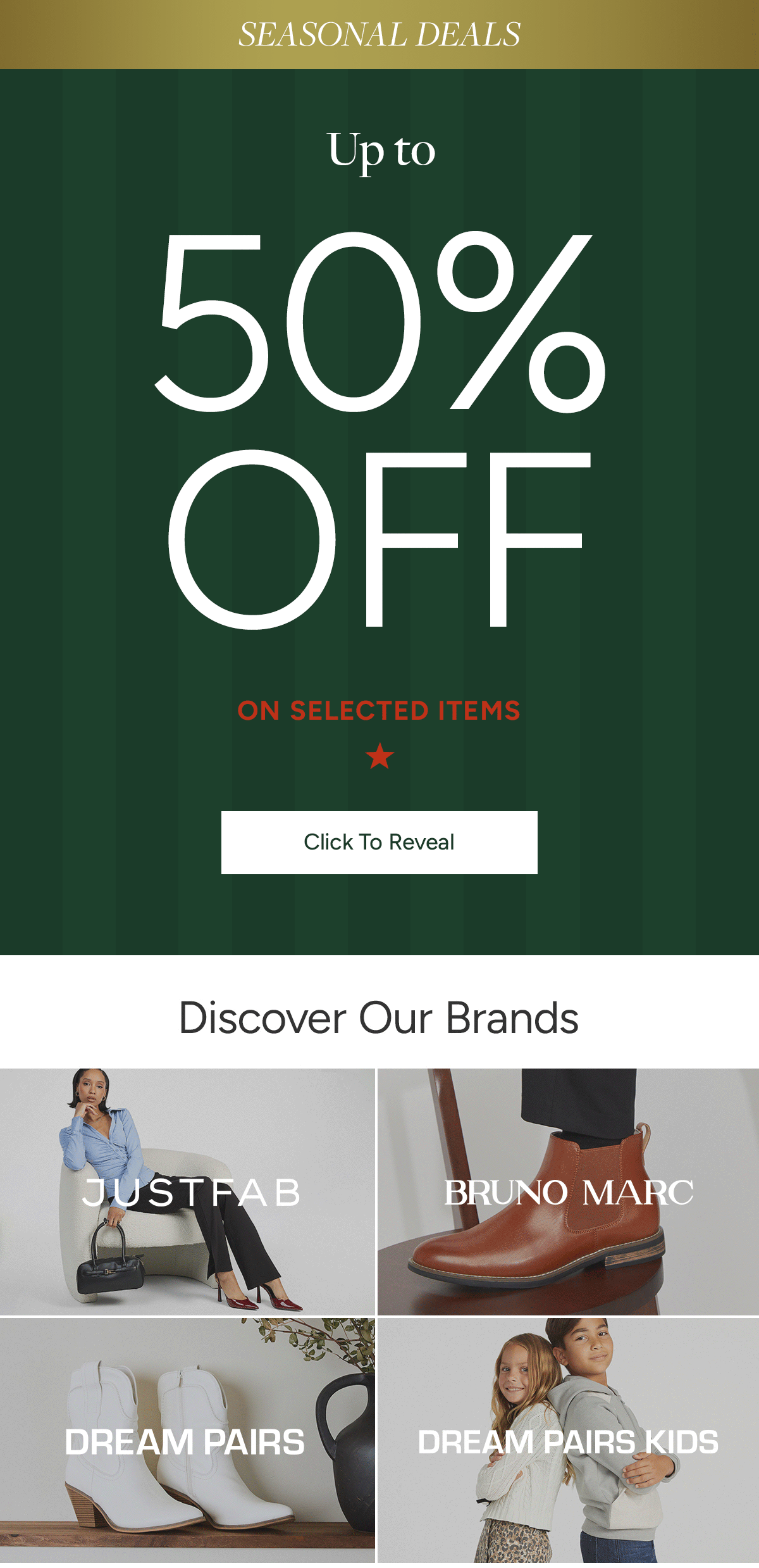 Seasonal · Up to 50% Off