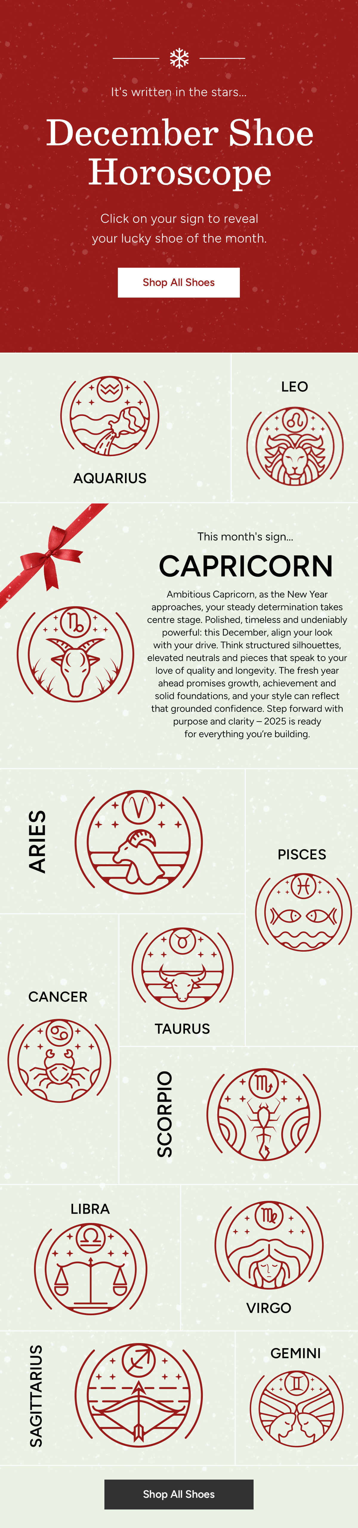 December Shoe Horoscope